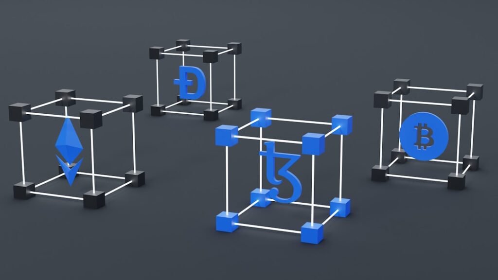 3D illustration of Tezos coin, bitcoin, Ehtereum, and dogecoin. Tezos is a blockchain designed to evolve.
work 👇: 
 Email: shubhamdhage000@gmail.com